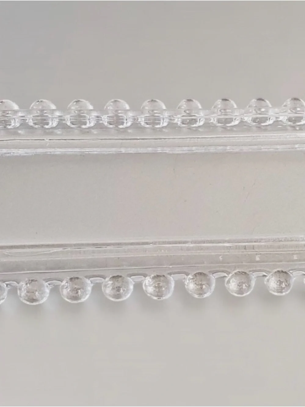 Vintage Imperial  Glass Candlewick Butter Dish with Beaded Edge